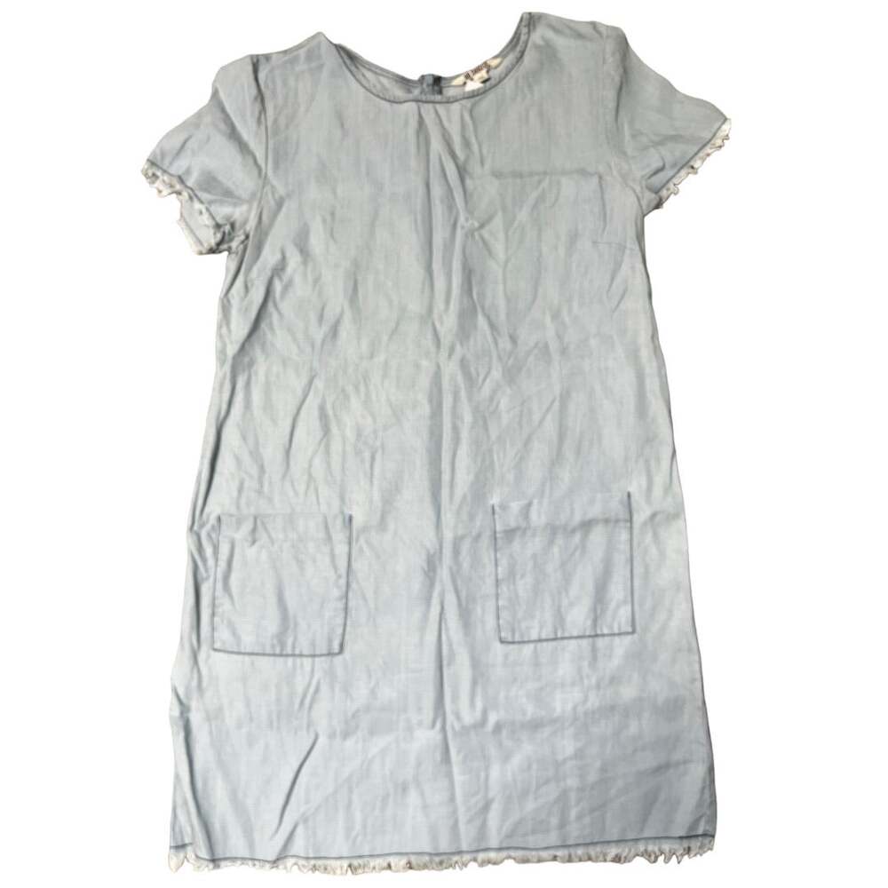 BB Dakota Light denim blue fringe cutoff raw hem medium